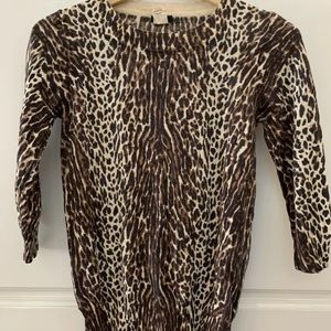 J. Crew Leopard Print Sweater